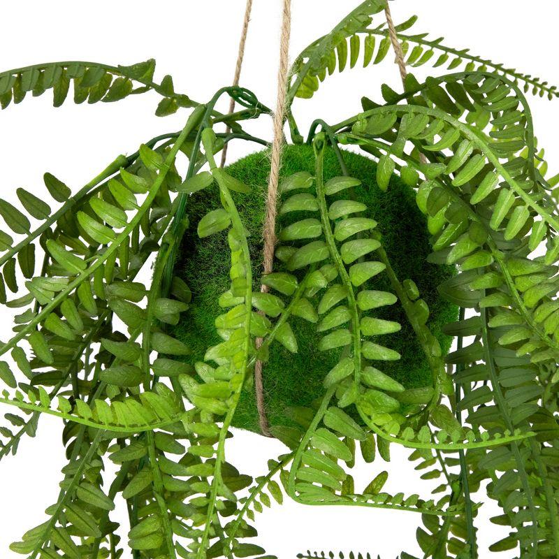 Northlight Seasonal 18'' Faux Fern Plant in Basket | Wayfair