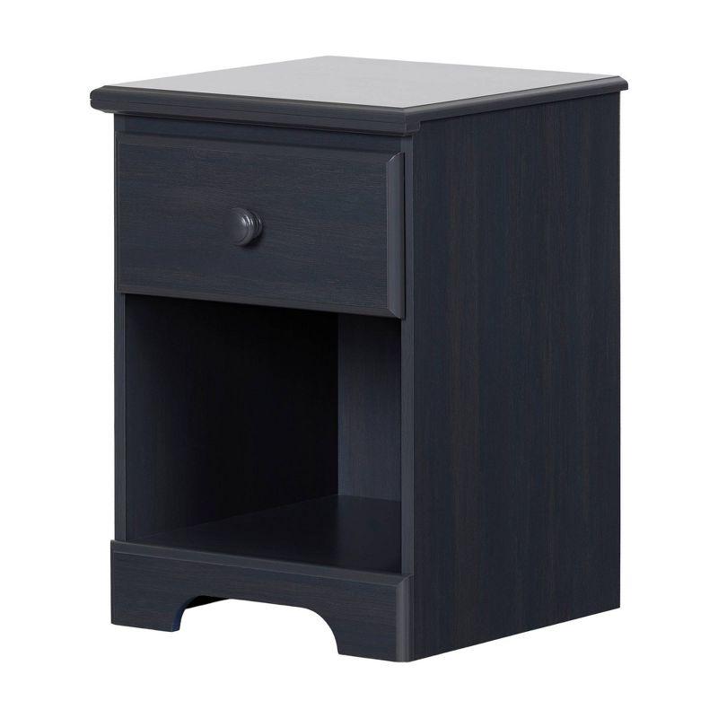 Country Charm Blueberry Kids' Nightstand with Wooden Knobs