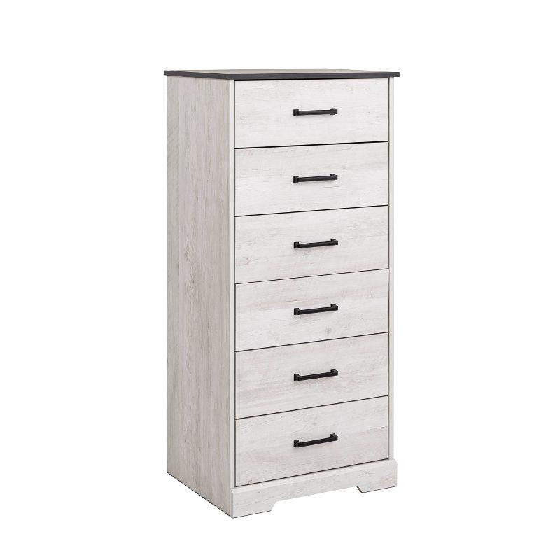 Prepac 23.75" Wide Rustic Ridge 6 Drawer Dresser