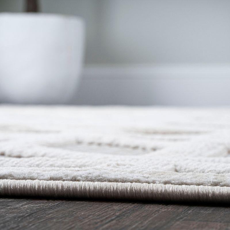 3'x5' Talaia Neutral Geometric Indoor/Outdoor Area Rug, Ivory - JONATHAN Y