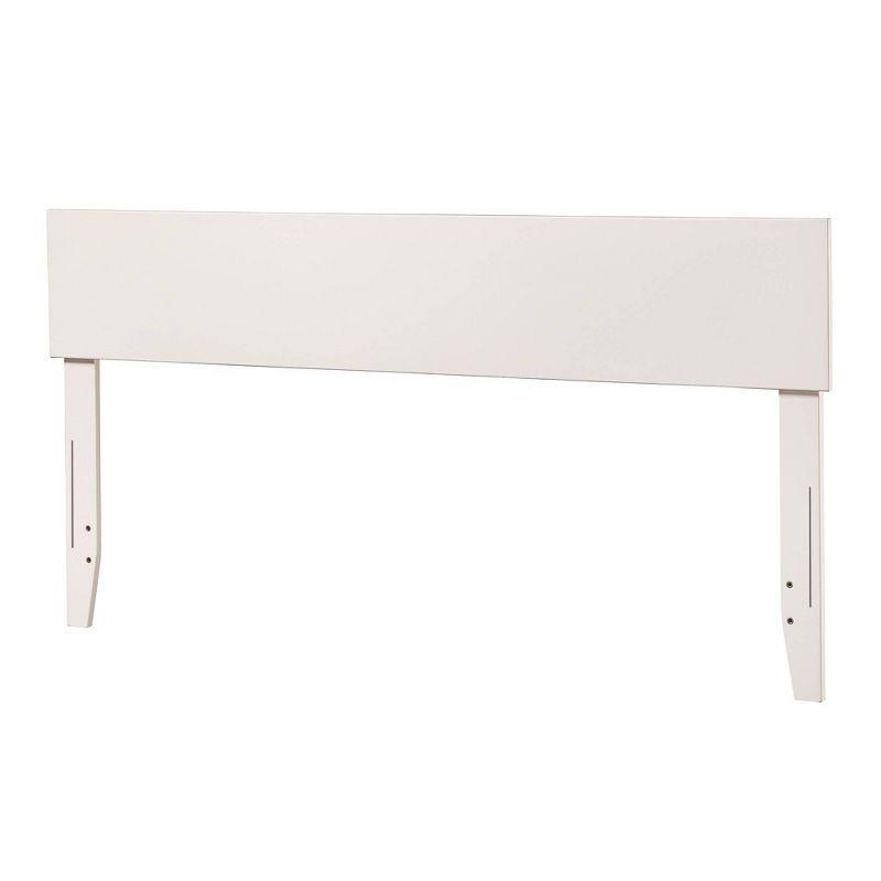 Queen Orlando Headboard White - AFI: Modern Low Panel Design, USB Charger