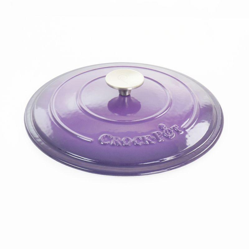 Lavender Enameled Cast Iron 5-Quart Dutch Oven with Lid