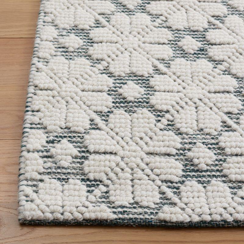 Vermont VRM303 Hand Woven Indoor Area Rug - Ivory/Green - 5'x8' - Safavieh