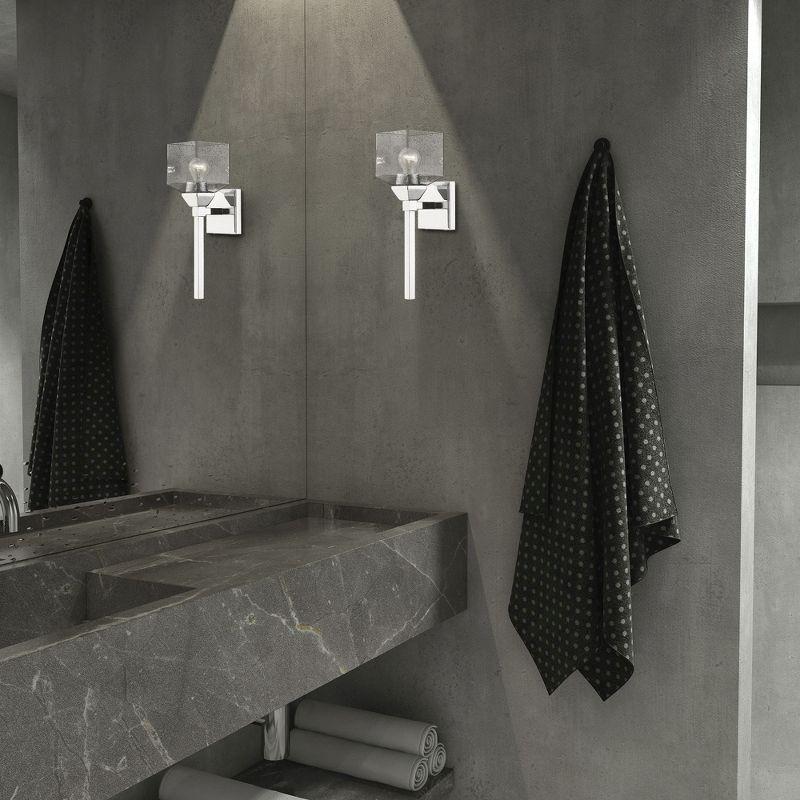 Livex Lighting Aragon 1 - Light Vanity in  Polished Chrome