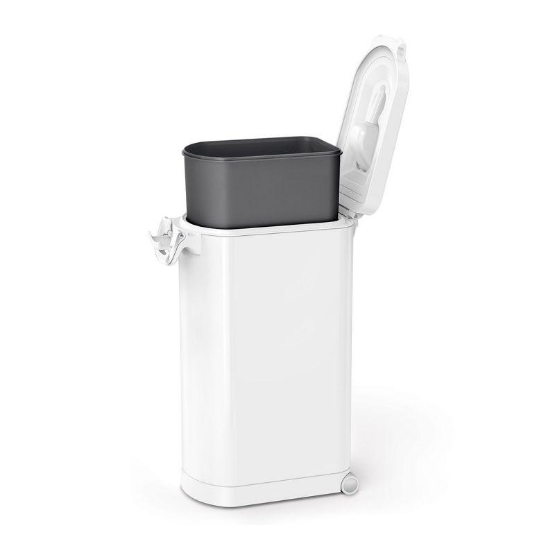 simplehuman Pet Food Storage Container Stainless Steel for Dog Food, Cat Food, and Bird Feed