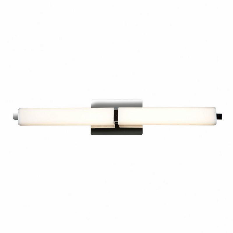 Chic Chrome 26" LED Vanity Light with Dimmable Ambient Lighting