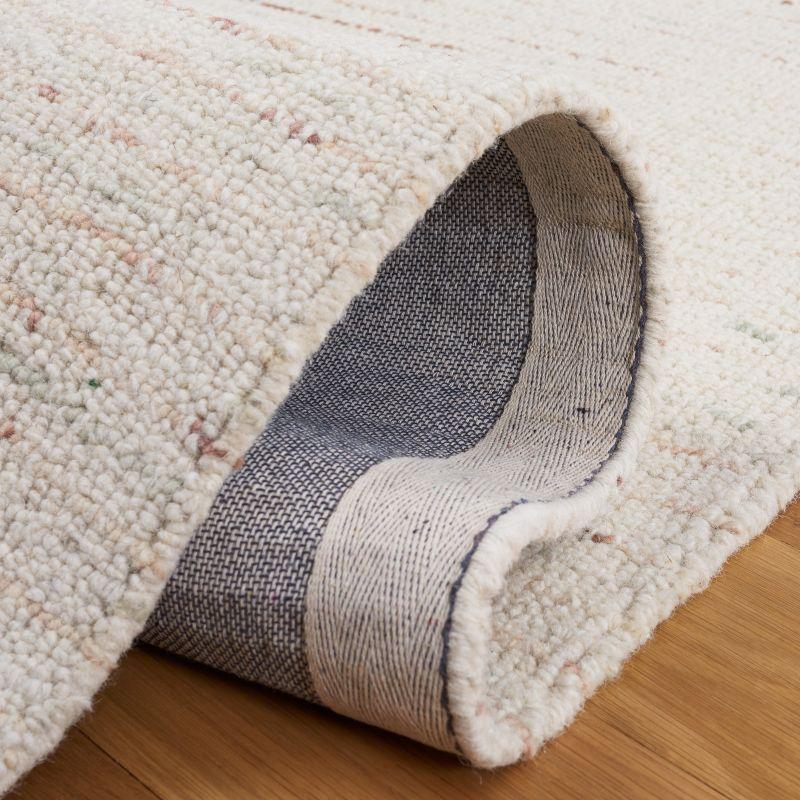 Abstract ABT468 Handmade Indoor Area Rug - Ivory/Brown - 4'x6' - Safavieh