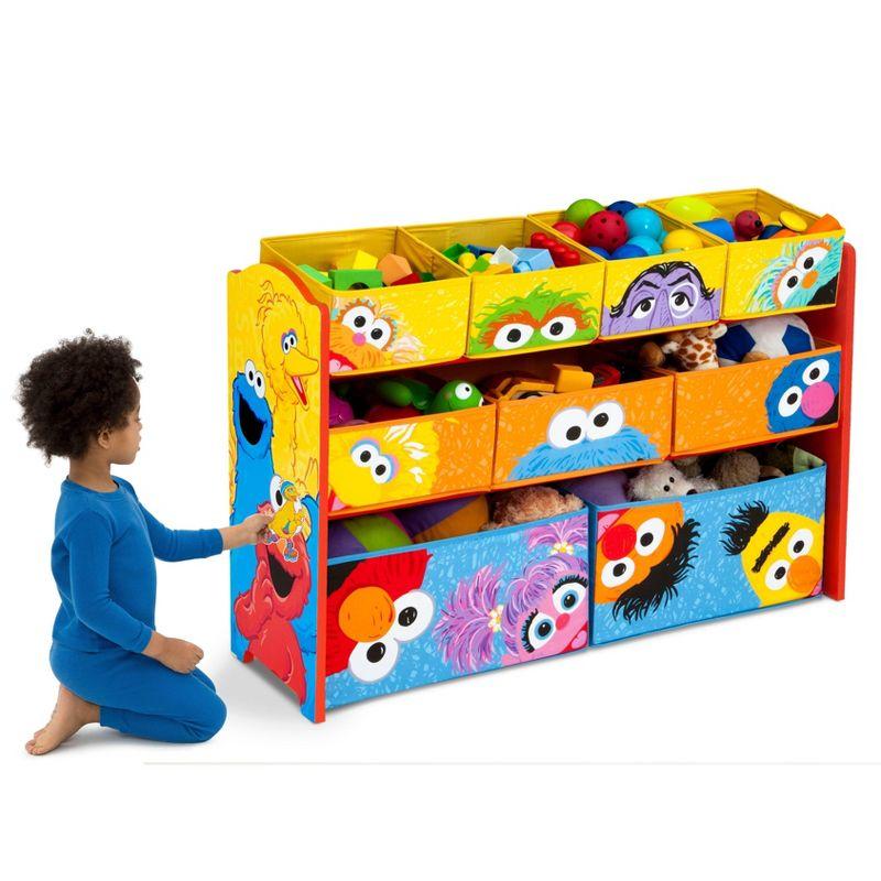 Delta Children Sesame Street Deluxe 9 Bin Design and Store Toy Organizer