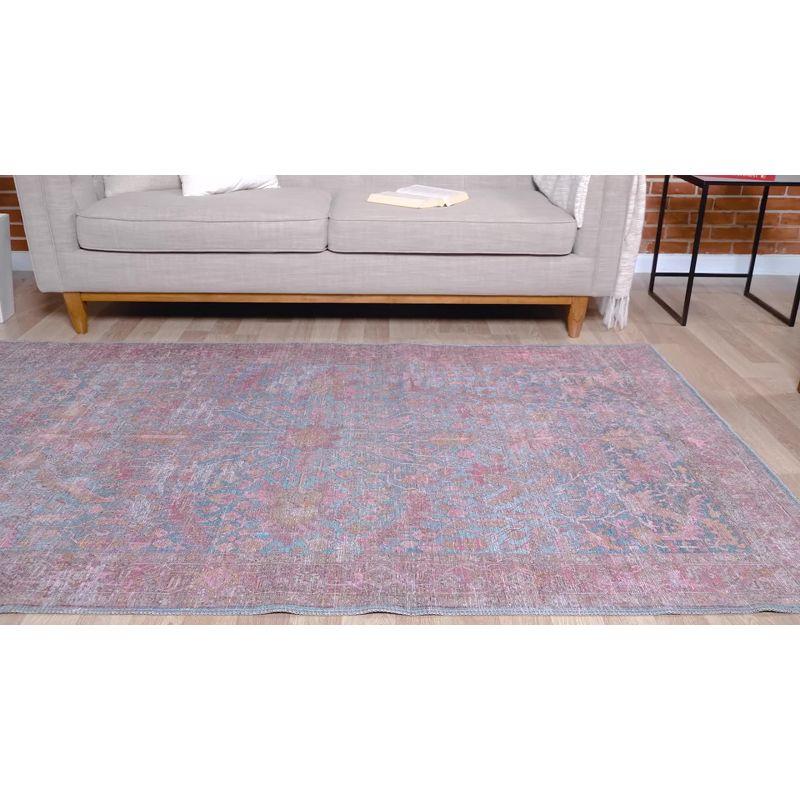 Unique Loom 10' 6 x 13' 0 Mangata Morgan Machine Washable Antique Blue Area Rug