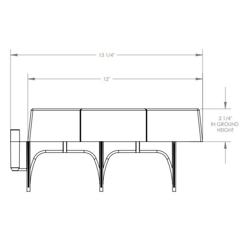 1.75'' H x 5.75'' W Gray Resin Lawn Edging (Set of 12)