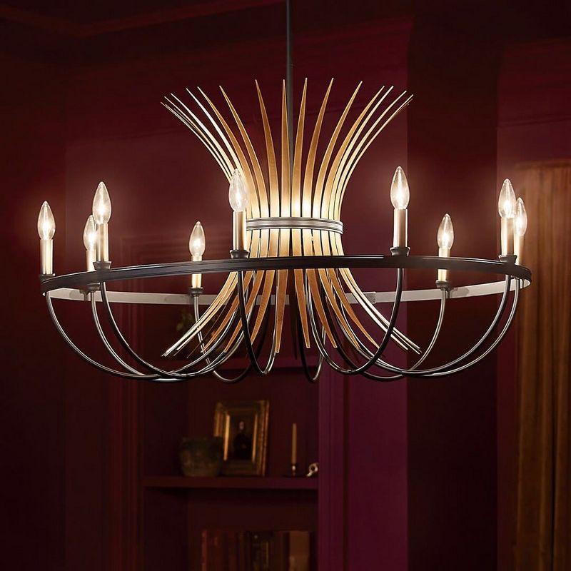 9 - Light Dimmable Drum Chandelier