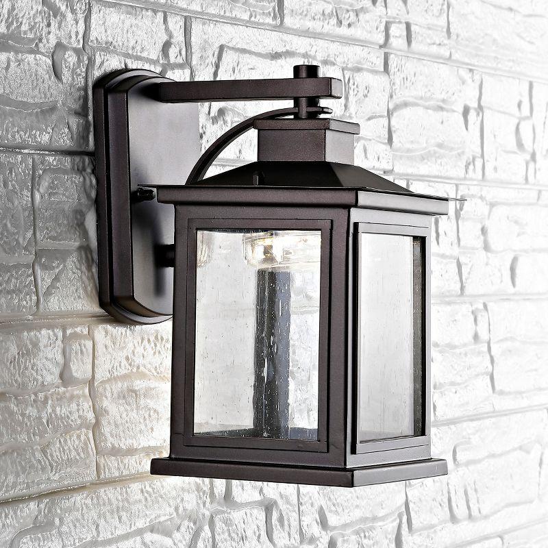 Gorgen Outdoor Wall Lantern - Oil Rubbed Bronze (Black) - Safavieh