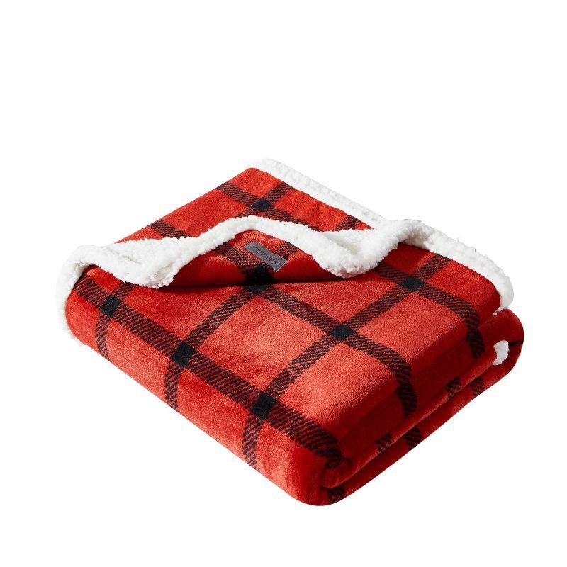 Eddie Bauer Eddie Bauer Printed Plush Fleece/Sherpa Throw Blankets