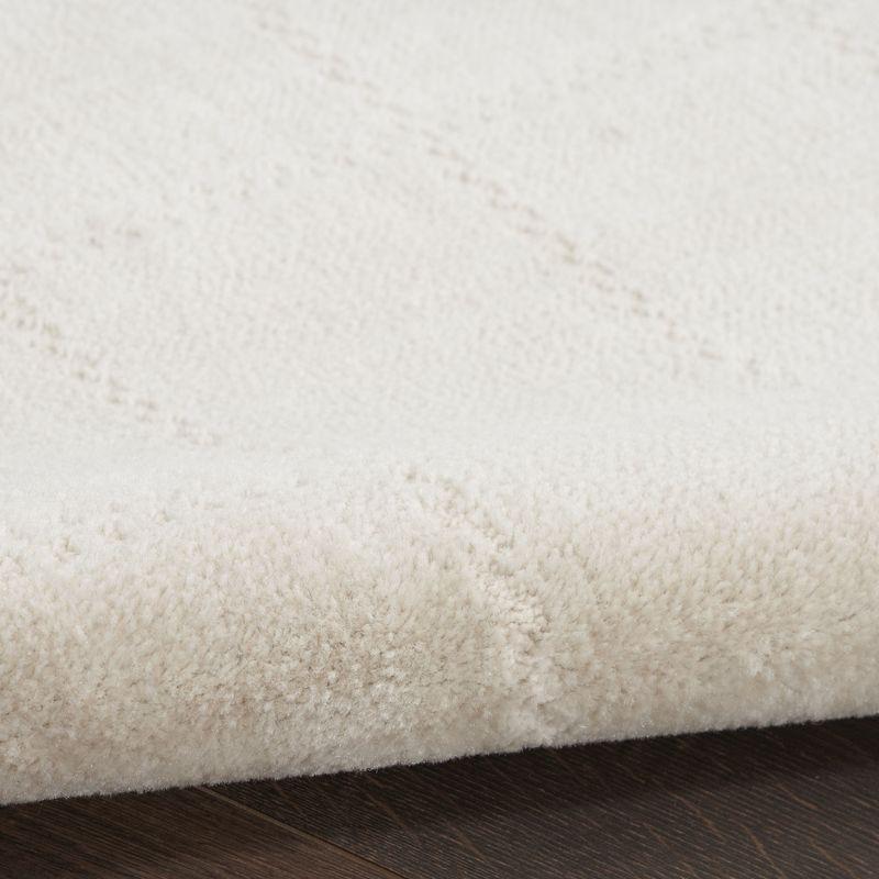 Nourison Serenity Home Contemporary Indoor Area Rug Ivory Cream 7'10" x 9'10"