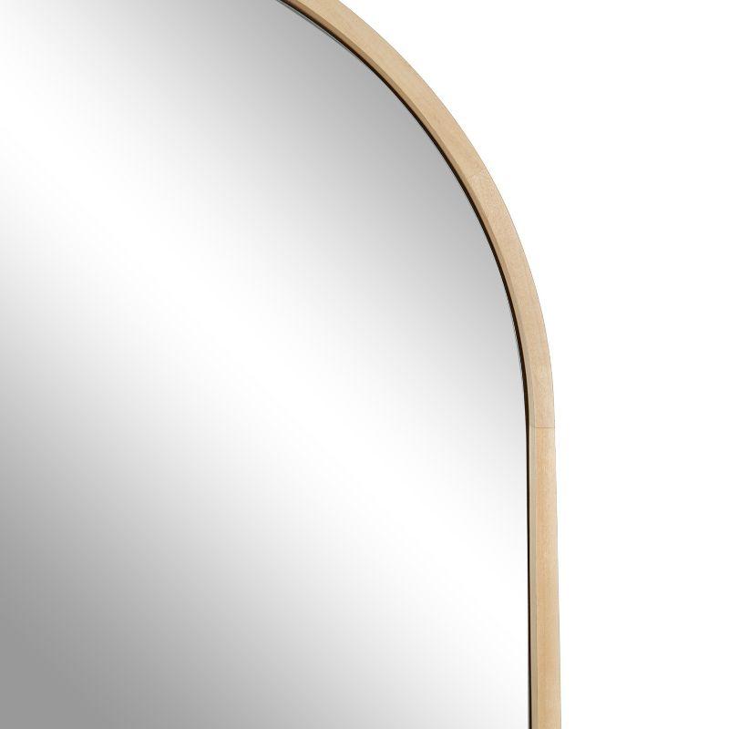 Kate & Laurel All Things Decor 34"x28" Valenti Wide Arch Wall Mirror Gold
