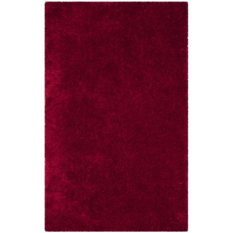 Luxe Shag SGX160 Hand Tufted Indoor Area Rug - Red - 6'x9' - Safavieh