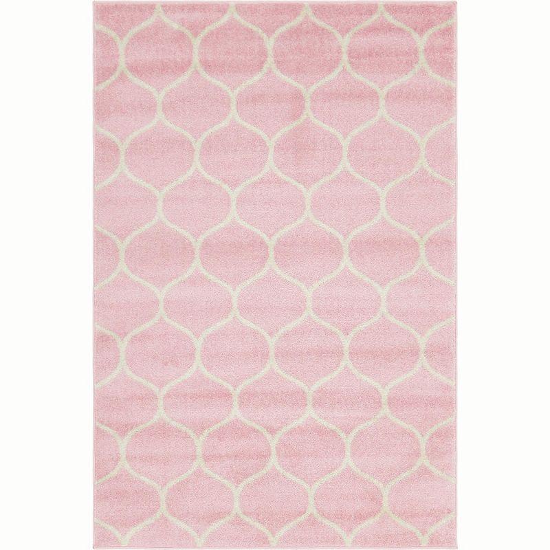 Unique Loom Trellis Frieze Rounded Area Rug