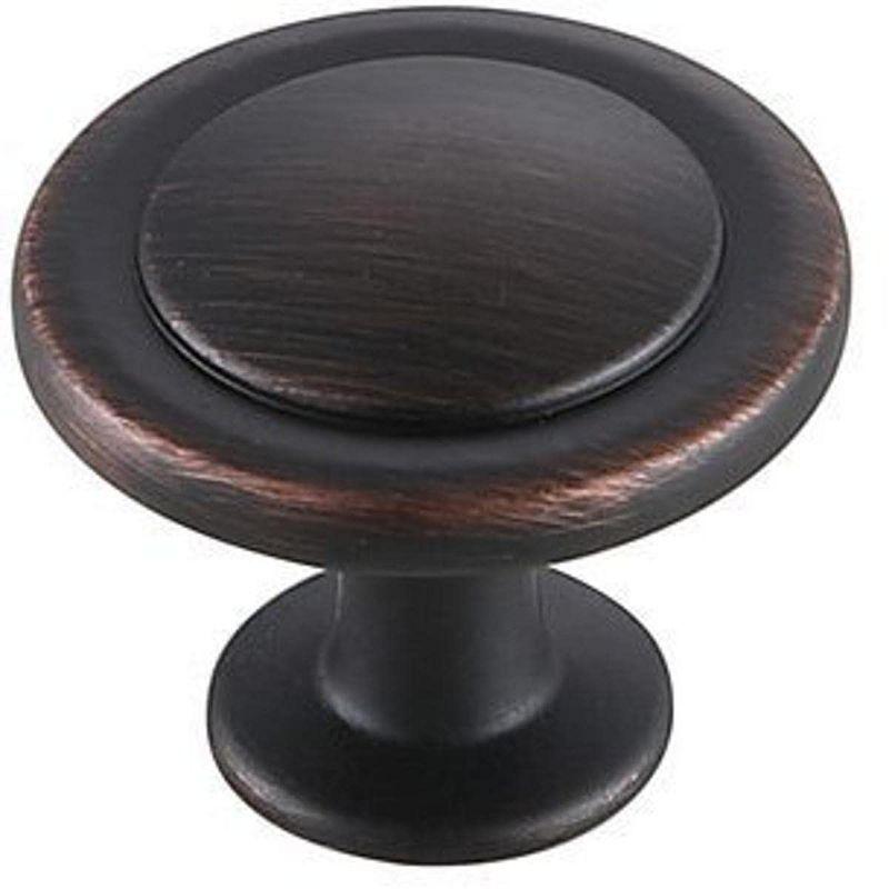 Elegant Lighting Logyn 1.3Inch Diameter Oil-rubbed Bronze Mushroom Knob Multipack (Set of 10)