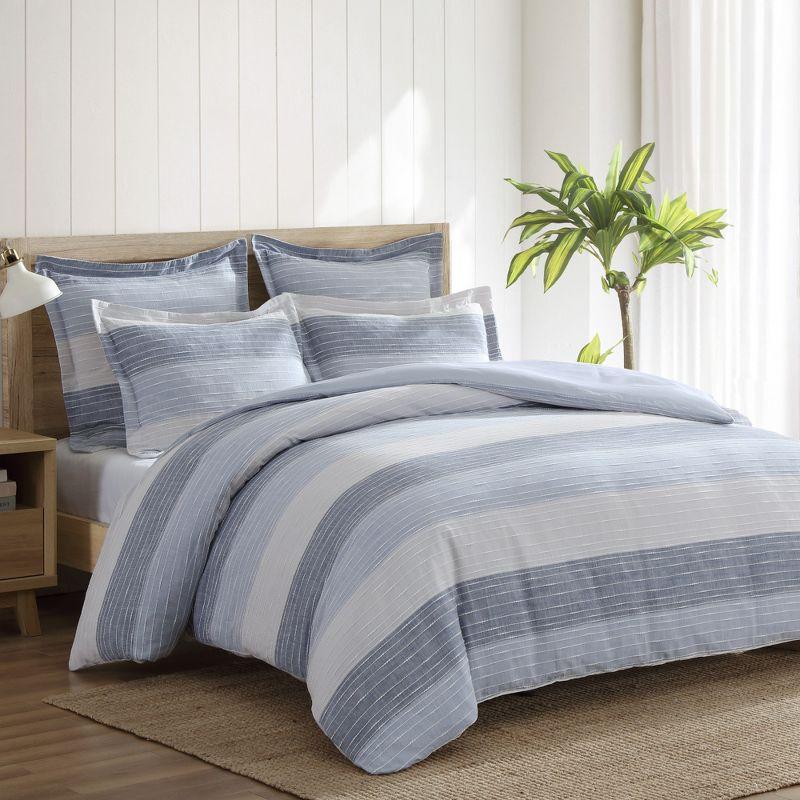 Sand Stripes Blue Duvet Set - Levtex Home