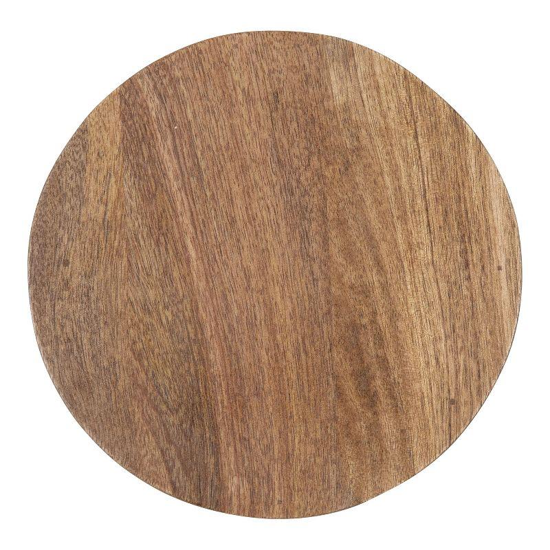 Kate and Laurel Dahl Round Wood Drink Table, 8x8x23, Natural