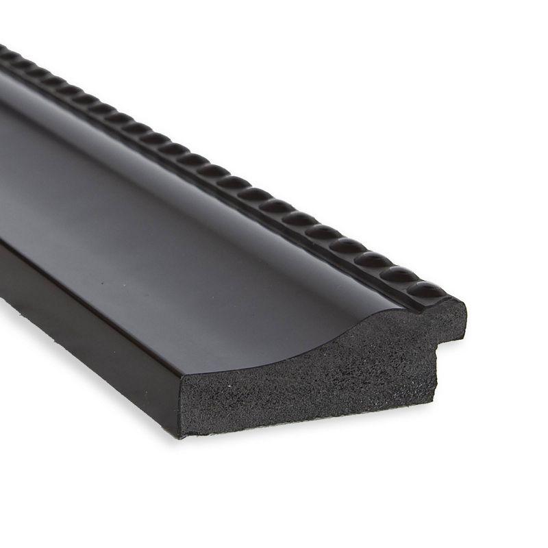 41"x29" Astor Framed Bathroom Vanity Wall Mirror Black - Amanti Art: Modern Rectangular, Satin Finish