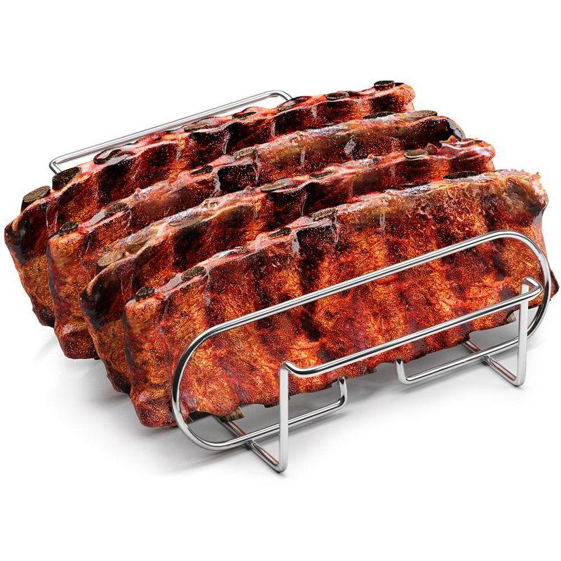 Sorbus Non-Stick Metal Rib Rack in Silver