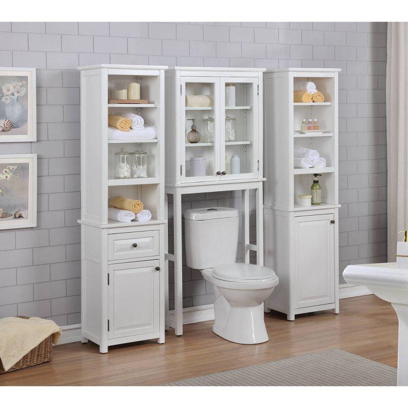 29"x27" Dorset Wall Mounted Bath Storage Cabinet White - Alaterre Furniture