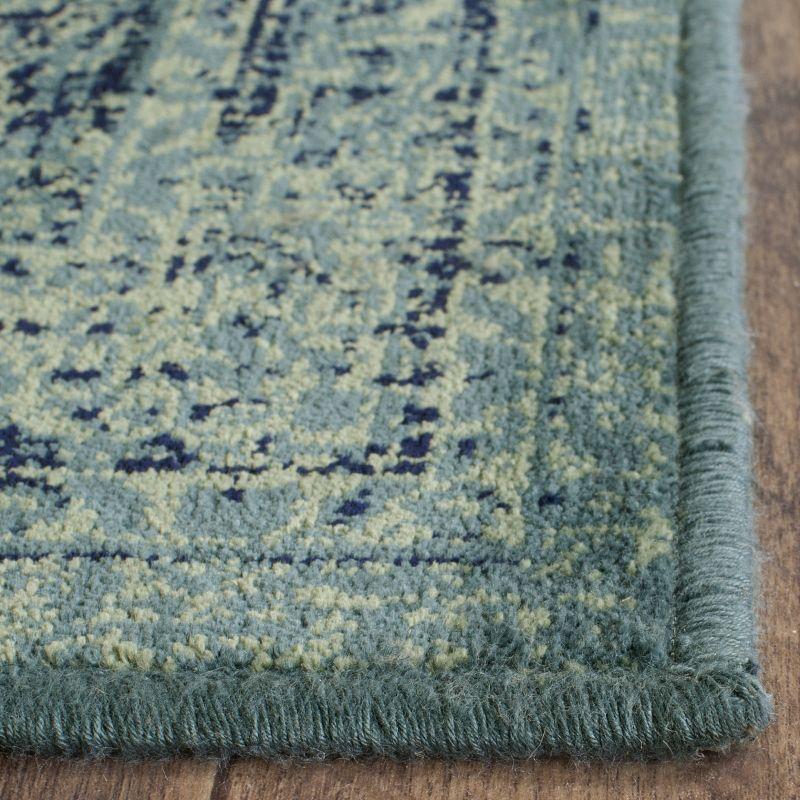 Vintage VTG112 Power Loomed Indoor Skid-Resistant Area Rug - Turquoise/Multi - 9'x12' - Safavieh