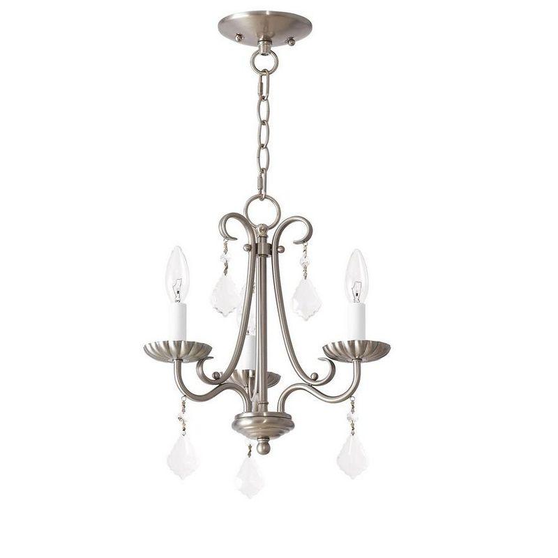 Livex Lighting Daphne 3 - Light Chandelier in  Brushed Nickel
