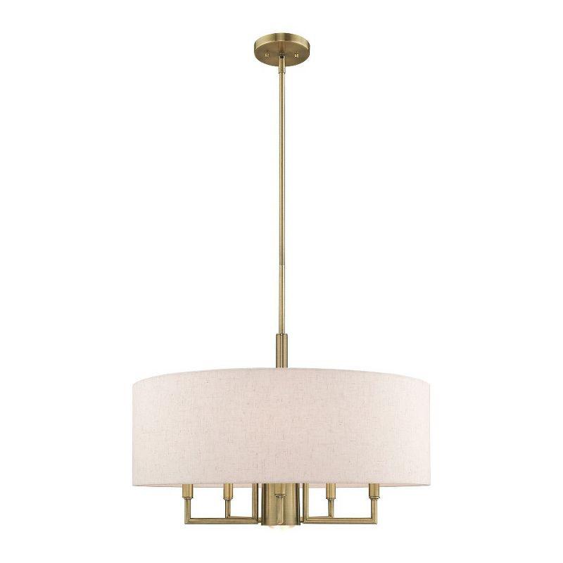 Livex Lighting Meridian 5 - Light Chandelier in  Antique Brass