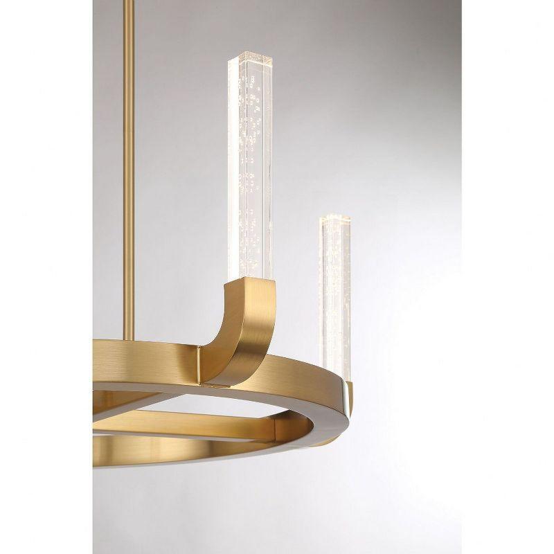 Del Mar 4-Light LED Chandelier in Warm Brass by Breegan Jane