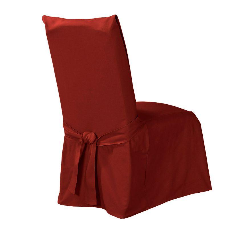 Cotton Box Cushion Dining Chair Slipcover