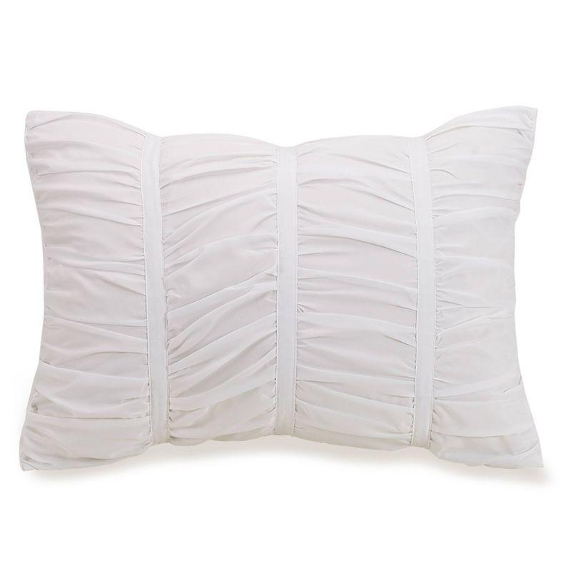 Modern Heirloom Emily Ruched Solid Textured Comforter Set