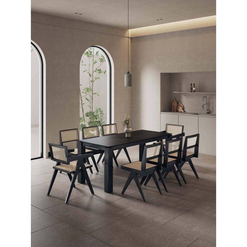 Manhattan Comfort 9pc 70.86" Rockaway and Hamlet Rectangle Dining Set