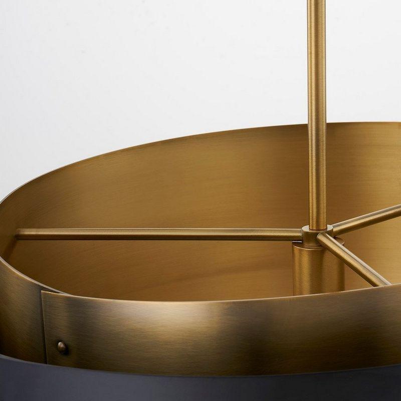 Roux Pendant Light by Colin King x Troy Lighting - Brass and Black / 25" Dia