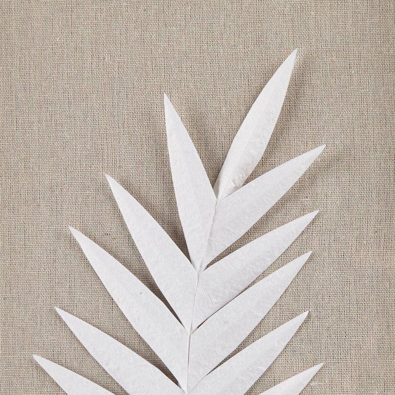 Sabal Framed Rice Paper Palm Leaves 3-piece Shadowbox Wall Décor Set