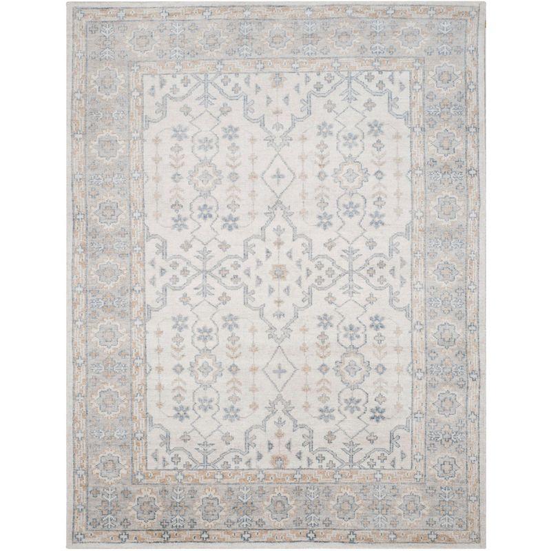 Maharaja MHJ441 Hand Knotted Area Rug - Ivory/Blue - 8'x10' - Safavieh.