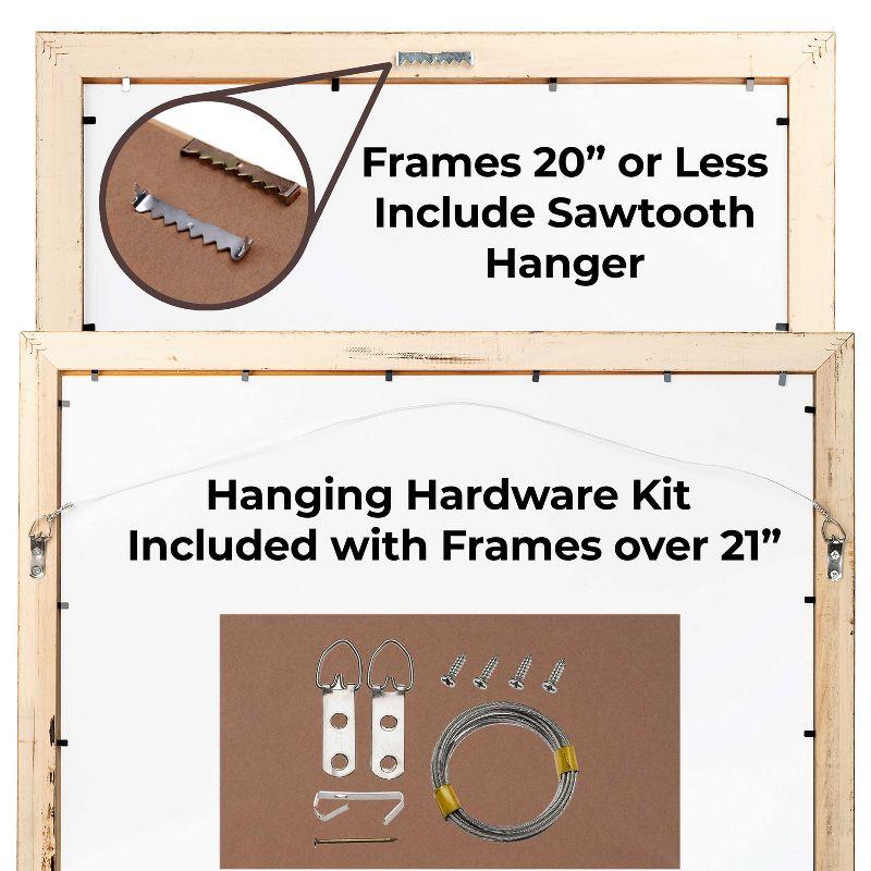 PosterPalooza | 27x36 Minimalist Black Picture Frame - UV Acrylic, Foam Board Backing, Hanging Hardware