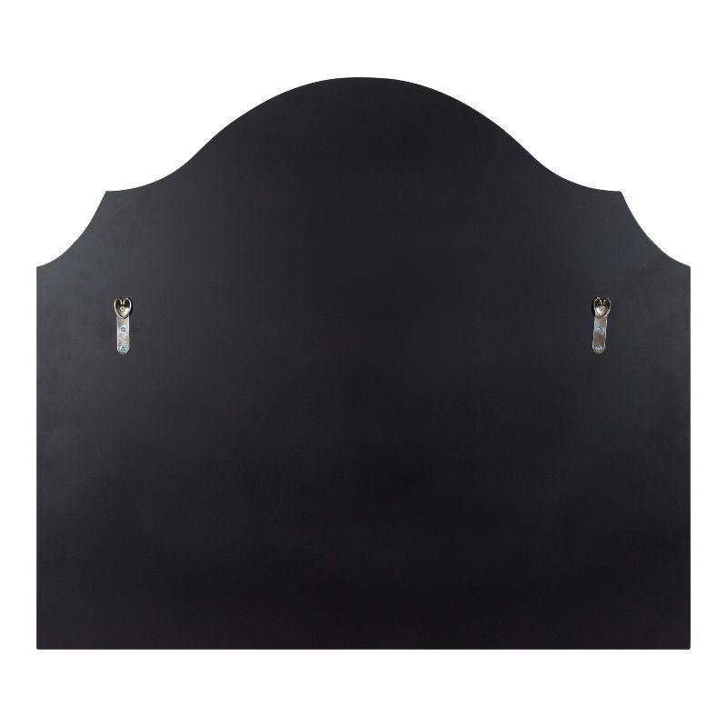 Kate and Laurel Leanna Framed Arch Wall Mirror, 32x28, Black