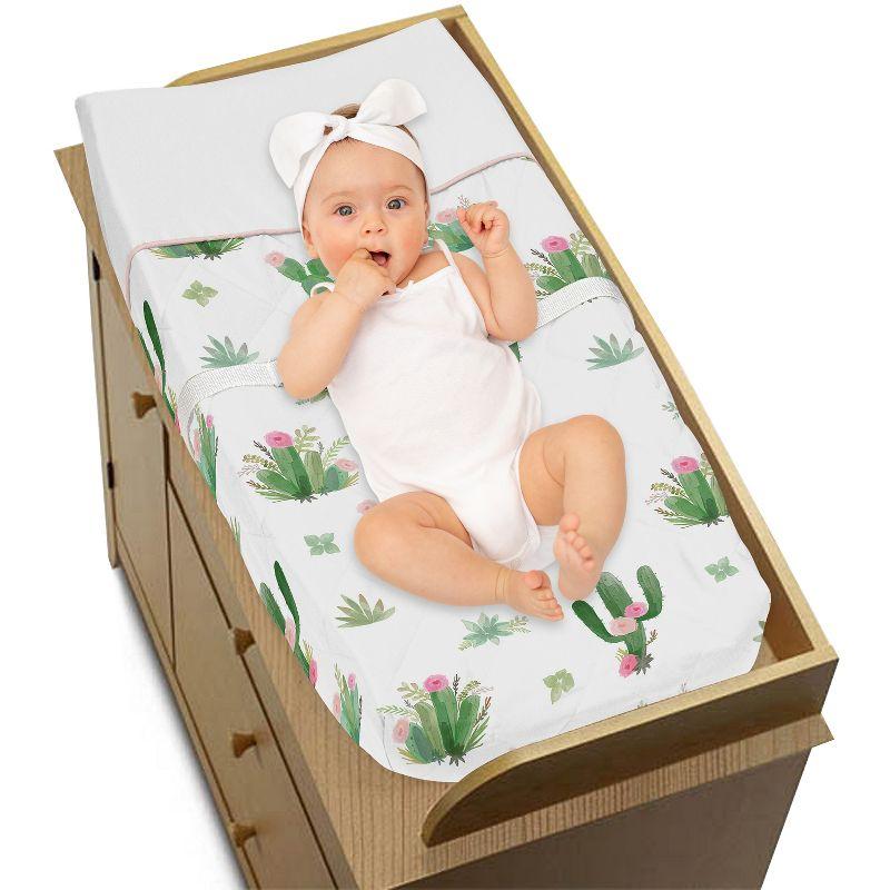 Sweet Jojo Designs Cactus Floral Changing Pad Cover