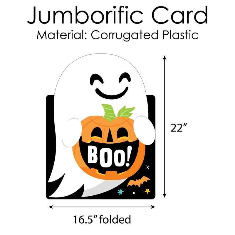 Big Dot of Happiness You've Been Booed - Ghost Halloween Giant Greeting Card - Big Shaped Jumborific Card - 16.5 x 22 inches