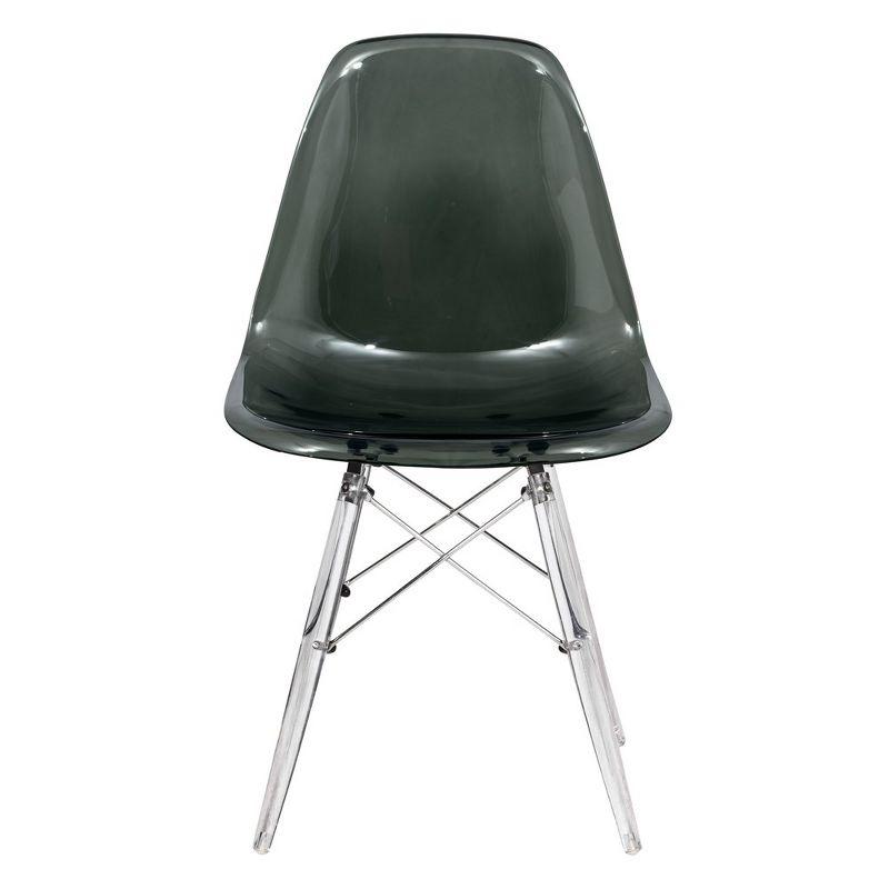 George Oliver Karen Modern Dining Side Chair with Acrylic Base (Set of 2)