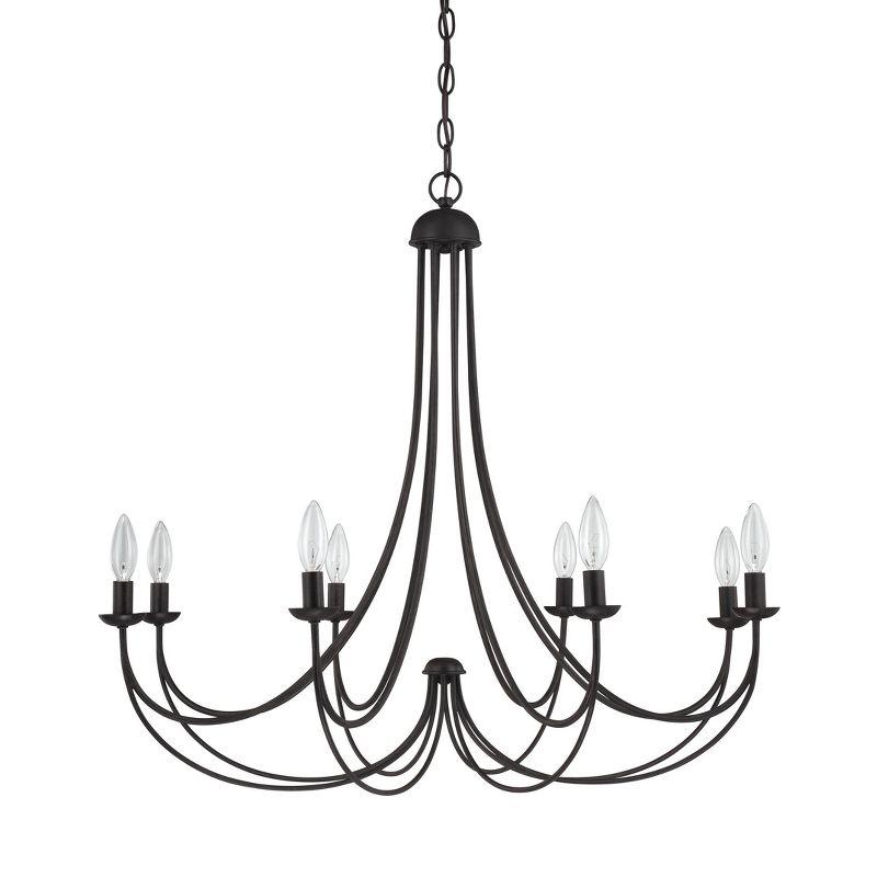 Imperial Bronze 8-Light Candle Chandelier