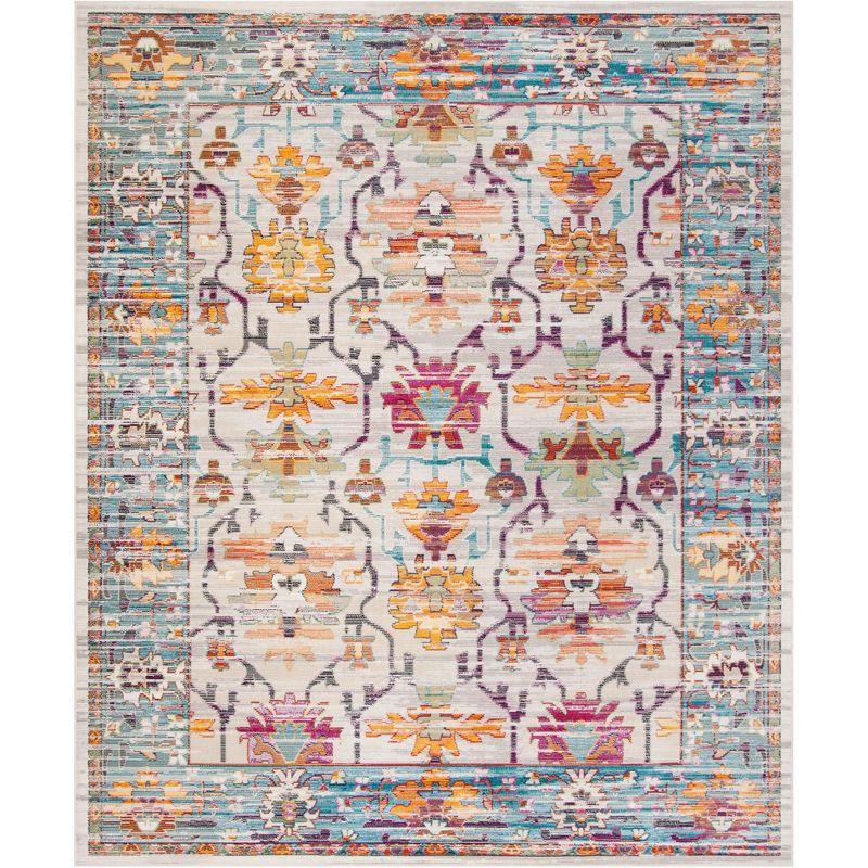 Crystal 8' x 10' Multicolor Synthetic Rectangular Area Rug