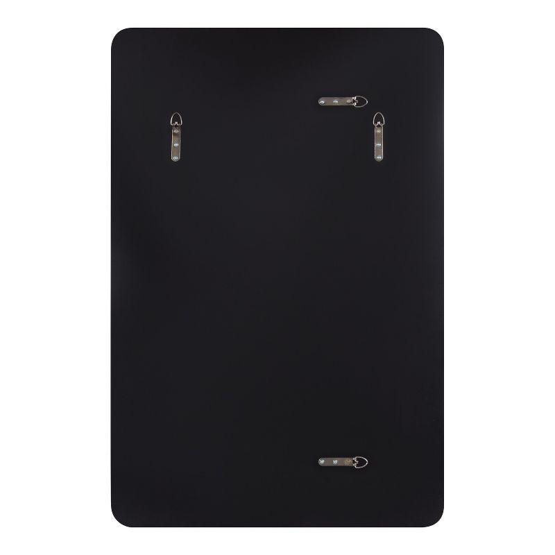 Kate and Laurel Caskill Rectangle MDF Rectangle Mirror, 24x36, Black