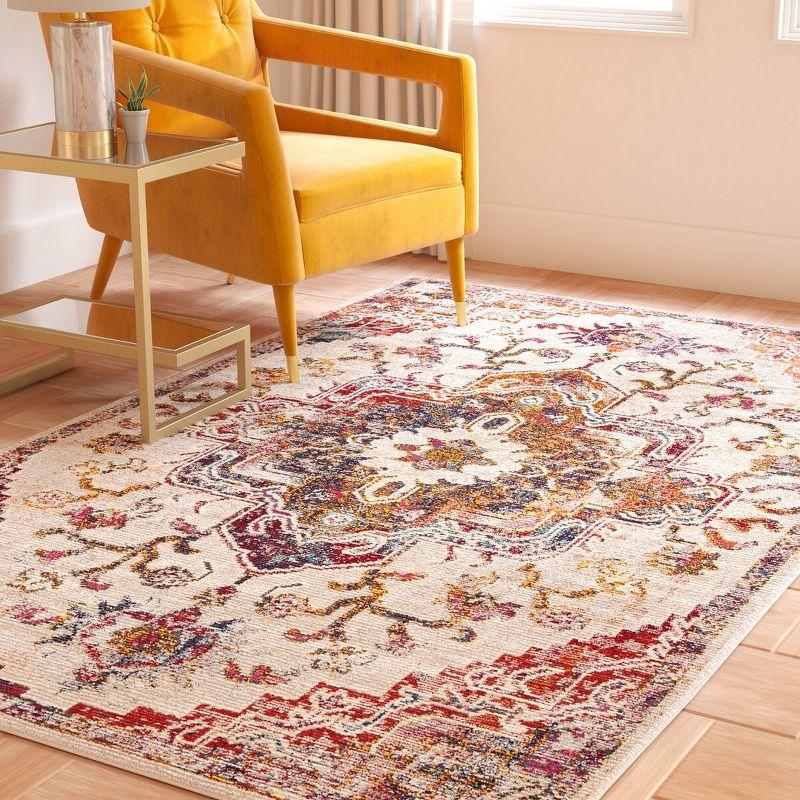 Crystal CRS501 Loomed Indoor Area Rug - Light Blue/Burgundy - 11'x16' - Safavieh