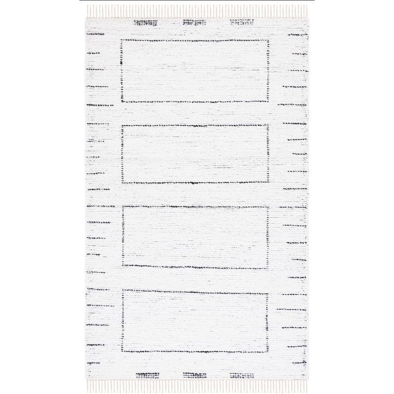 Casablanca CSB463 Hand Woven Area Rug - Ivory/Black - 3'x5' - Safavieh.