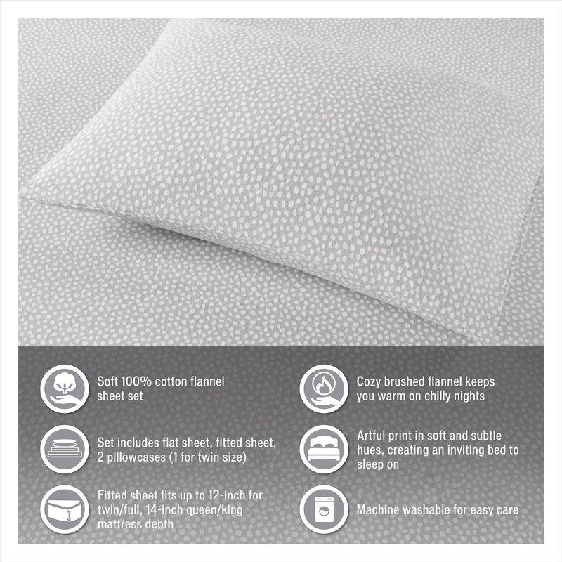 Madison Park Cozy Flannel 100% Cotton Sheet Set