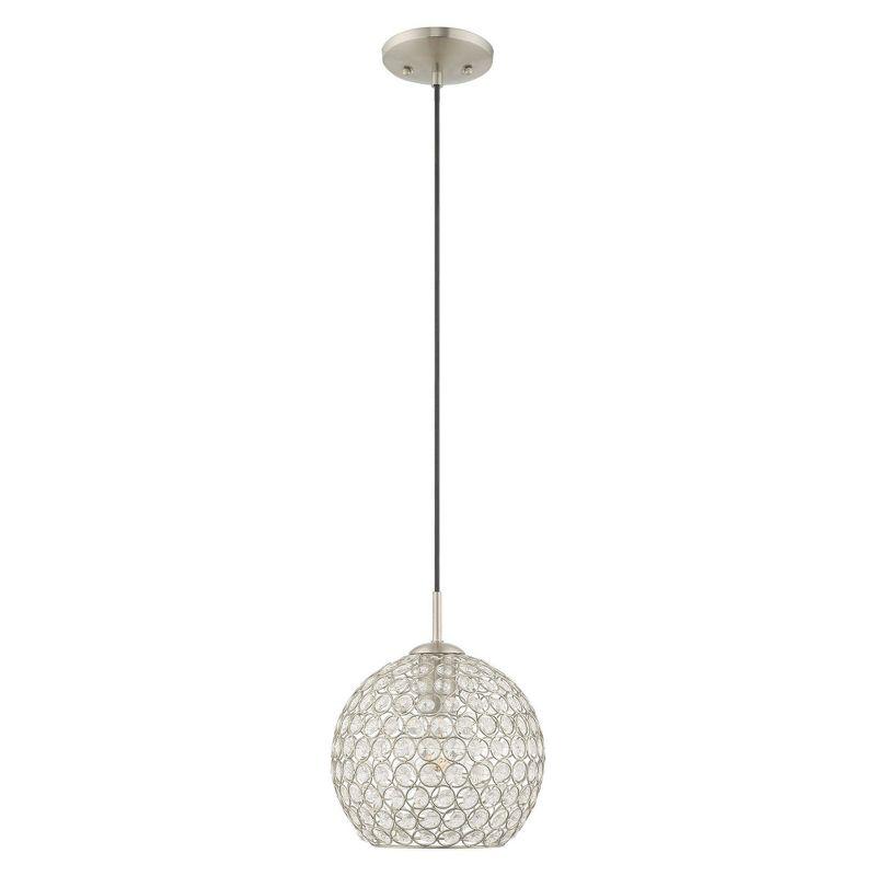 Livex Lighting Cassandra 1 - Light Pendant in  Brushed Nickel