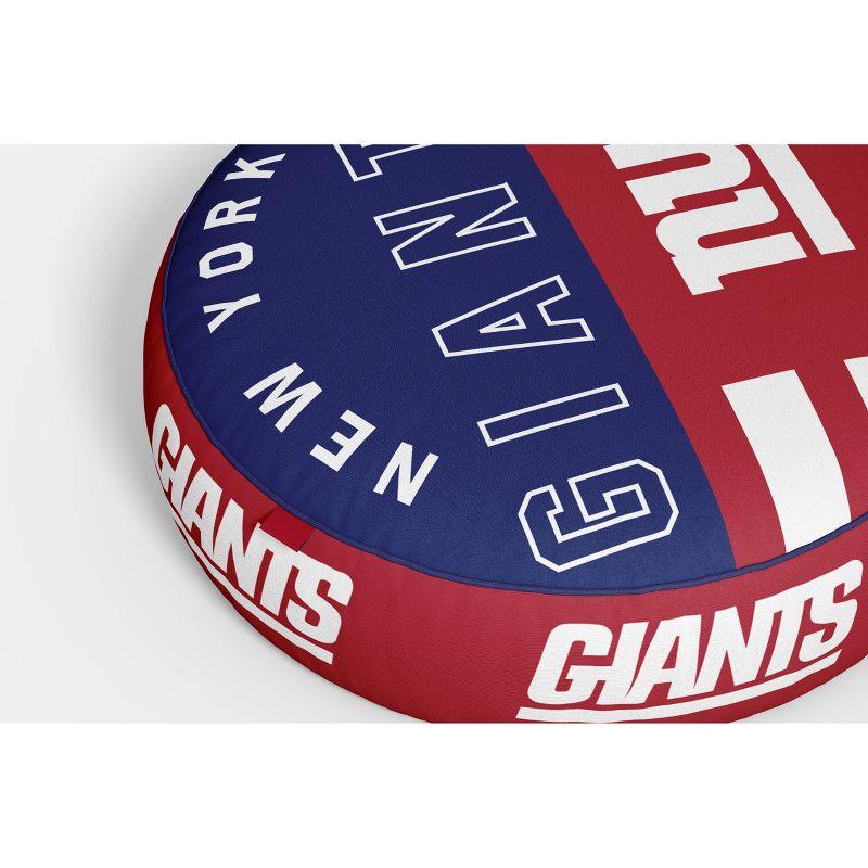 New York Giants Red and Blue Circle Plushlete Pillow